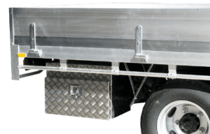 10- 600mm long underbody alloy toolbox with complete locking system